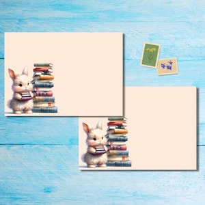 Buste Book Bunny confezione da 5 o 10, buste Happy Mail per lettere di amici di penna, buste postali formato C6