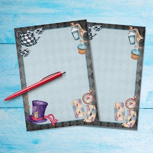 Papel para escribir cartas por el agujero del conejo, suministros para amigos por correspondencia, hojas A5 de papelería, papel de carta sin forro, papel de papelería lindo