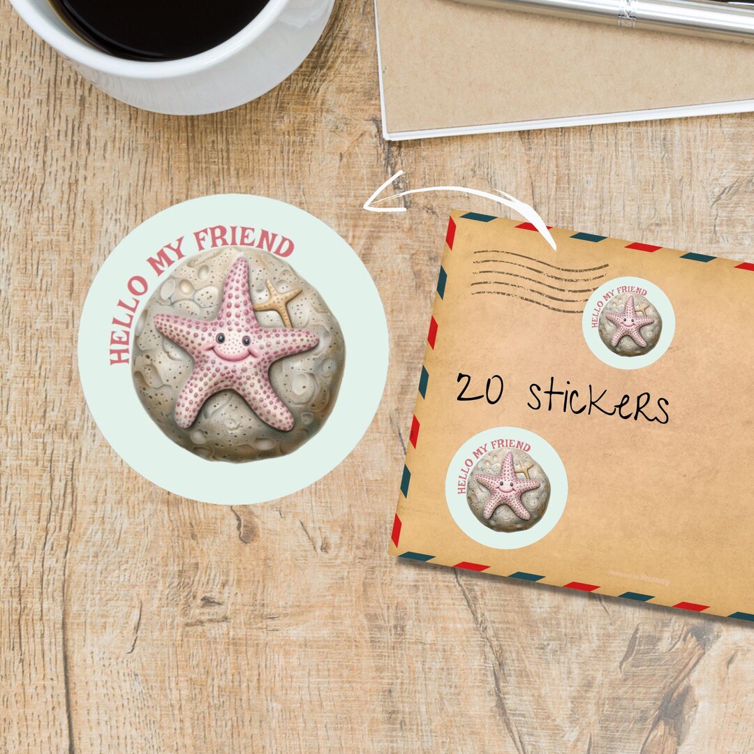Mermaids and Friends Stickers Pack, Cute Individually Cut Round Matte ...