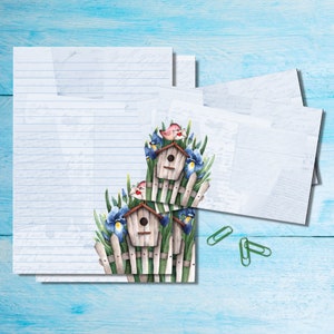 Mails Here Juego de papelería para escribir cartas A5, bonitos suministros para amigos por correspondencia, hojas de kit Snailmail con sobres y pegatinas a juego