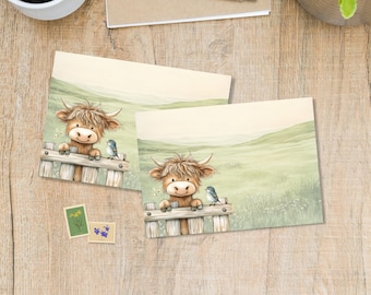 Benvenuti nel mio pacchetto di buste Field da 5 o 10 pezzi, buste Happy Mail per lettere di amici di penna, buste decorate formato C6, spedibili.