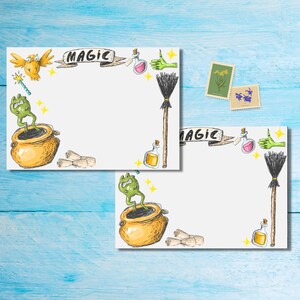 Buste Doodle Magic confezione da 5 o 10, Forniture per amici di penna, Buste per lettere di posta felice, Buste postali formato C6