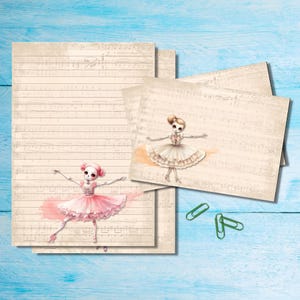 Set di cancelleria Spooky Dancers, carta da lettere A5 con buste abbinate, graziosi articoli per amici di penna, kit per posta ordinaria, fogli a righe/non a righe