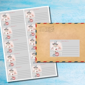 Spaventapasseri autoadesivo, consegnare a... etichette, 10 etichette per foglio, adesivi rettangolari 99,1 x 57,0 mm con angoli arrotondati