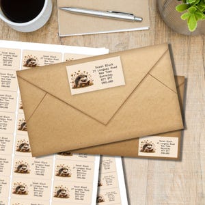 Nur ein Igel, der.. Adressaufkleber, 24 oder 40 selbstklebende Etiketten pro Bogen, Pen pal rechteckige Aufkleber für Happy Mail-Umschläge
