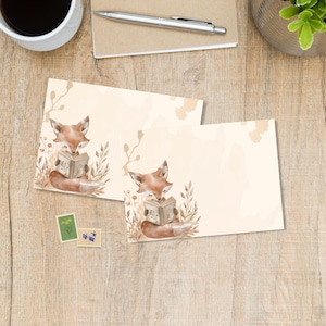 Confezione da 5 o 10 buste A Sly Tale, buste postali Spooky Autumn Fall per lettere di corrispondenza, buste decorate affrancate formato C6