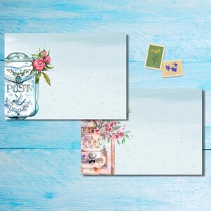 Paquete de 5 o 10 sobres para buzones de correo, sobres Happy Mail para cartas a amigos por correspondencia, sobres con envío postal de tamaño C6
