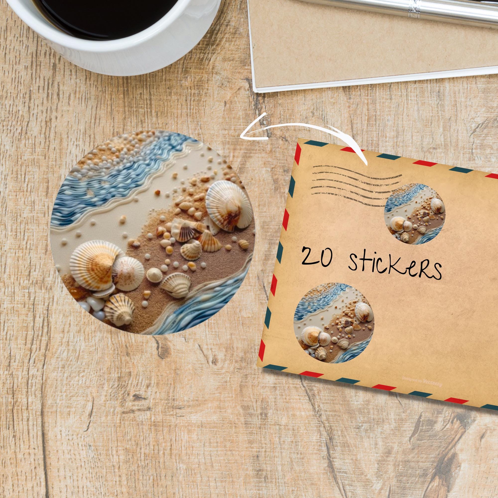 Graphics For Teen Stickers Shell Shells Sticker Pack, Round Matte Die Cut Stickers for Pen Pals, Snail ...