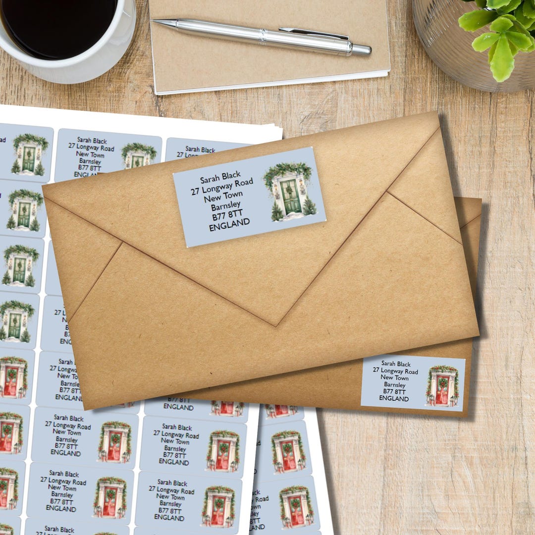 Knock Knock Adhesive Return Address Labels, 24 Labels per Sheet, 63.5 X ...