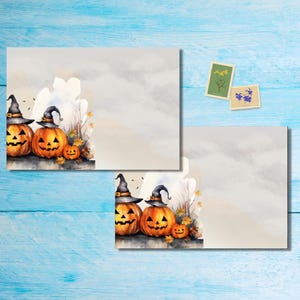 Buste Pumpkin Row confezione da 5 o 10, Forniture per amici di penna, Buste per lettere di posta felice, Buste postali formato C6