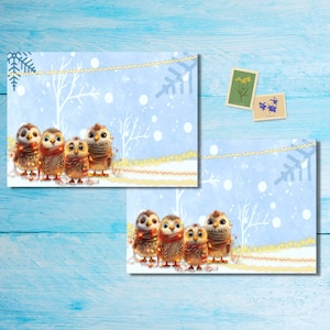 Paquete de 5 o 10 sobres con luces de hadas, sobres Happy Mail para cartas a amigos por correspondencia, sobres de tamaño C6 para enviar por correo