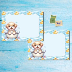 Buste per il bagno, confezione da 5 o 10, buste Happy Mail per lettere di amici di penna, buste postali formato C6