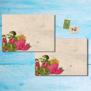 Buste Raspberry Jam confezione da 5 o 10, buste Happy Mail per lettere di amici di penna, buste postali formato C6