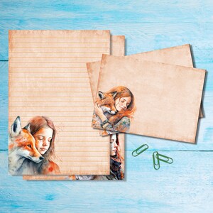 Set di cancelleria per lettere dell'amicizia in formato A5, graziosi articoli per amici di penna, kit per posta ordinaria, fogli a righe o non a righe con buste abbinate