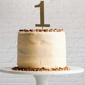 Numbers 1 thru 9 Glitter Number Cake Topper | Custom Birthday Cake Topper | Any Age | Sparkly Party Decor | Smash Cake Topper | Boy or Girl