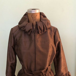 ANITA FORD COLLECTION Seidenjacke Braun Gr. 8