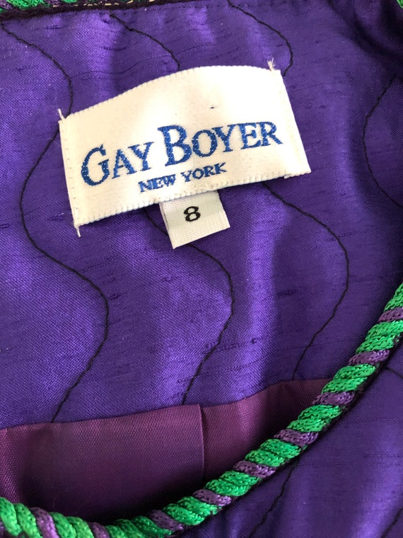 Gay Boyer gorgeous evening jacket quilted - image 9