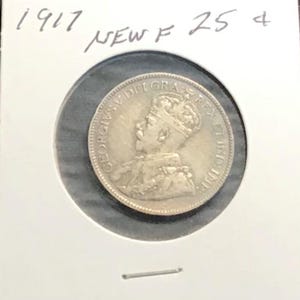 1917 NEWFOUNDLAND 25 CENTS