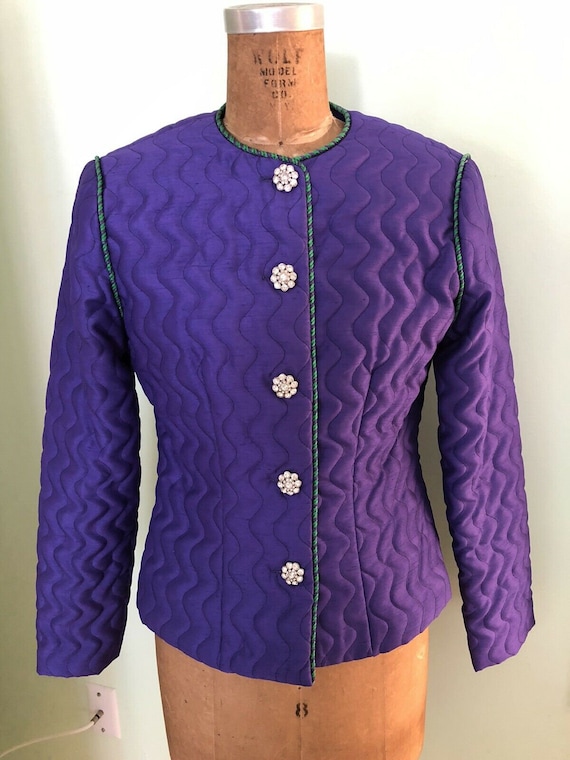 Gay Boyer gorgeous evening jacket quilted - image 1