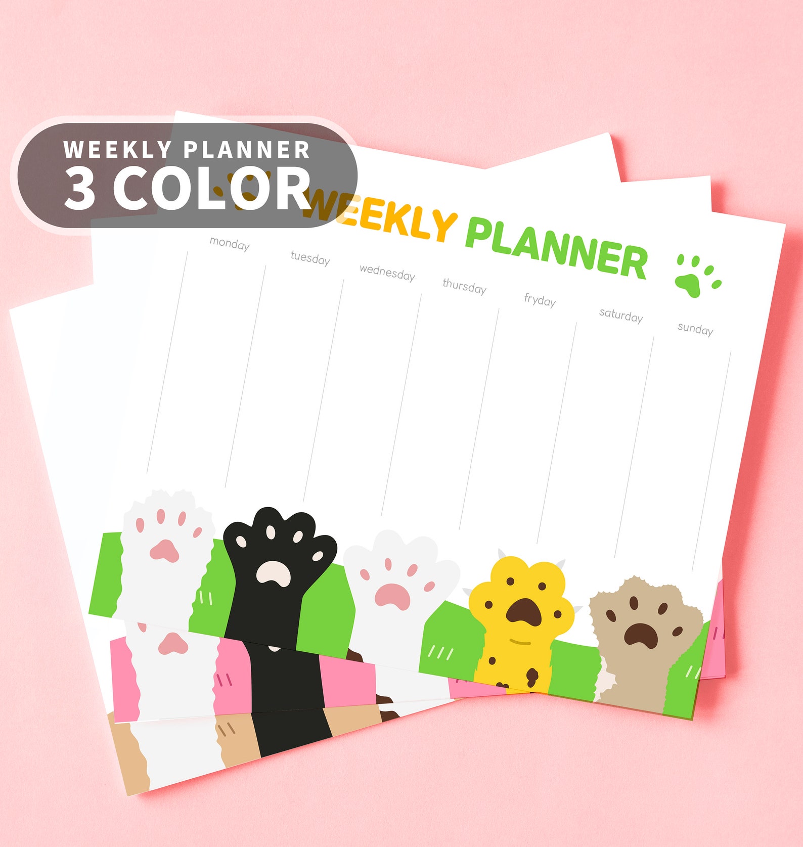 Printable Weekly Planner Nursery Weekly Planner Animal Etsy printable-weekly-planner-nursery-weekly-planner-animal-etsy