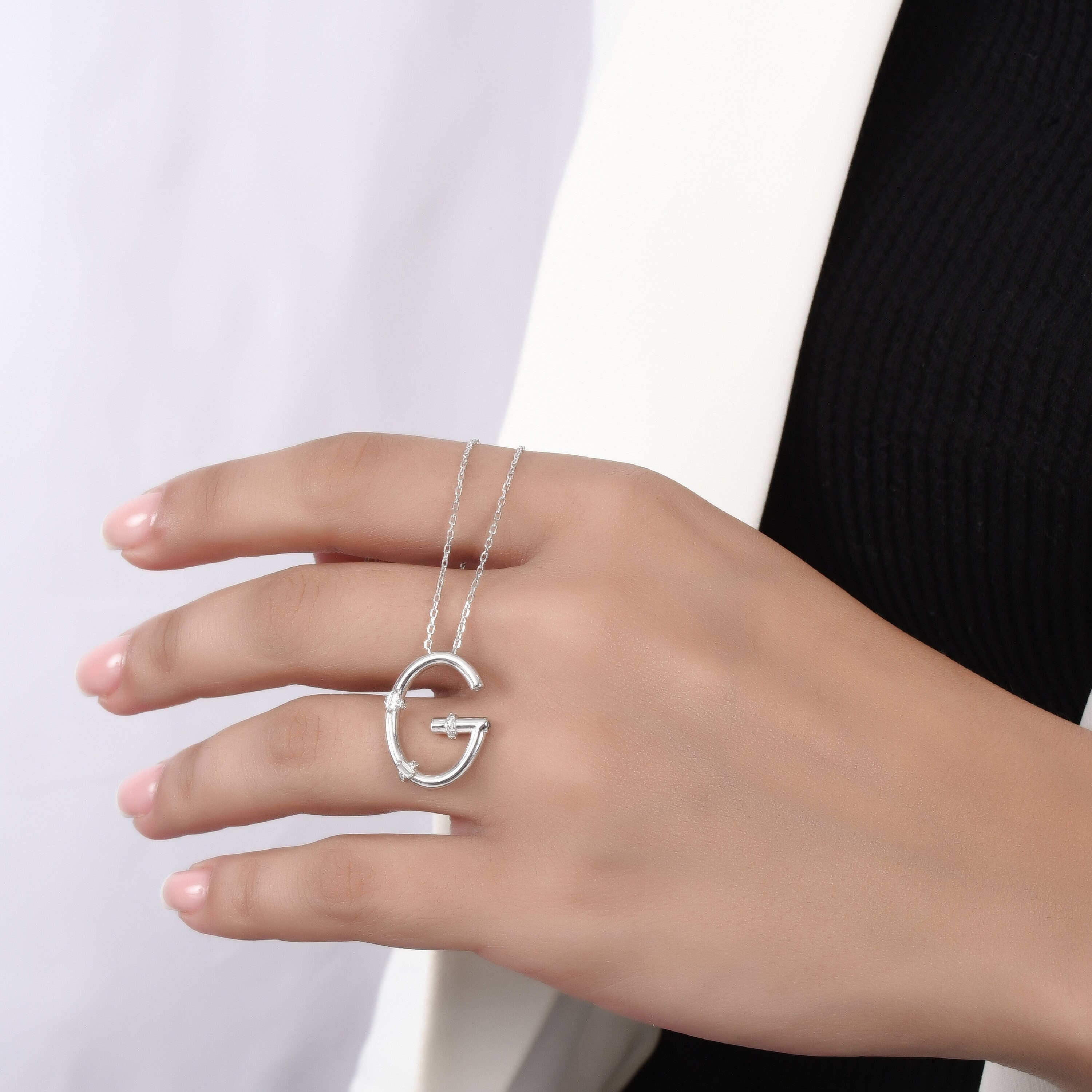Diamond g necklace deals