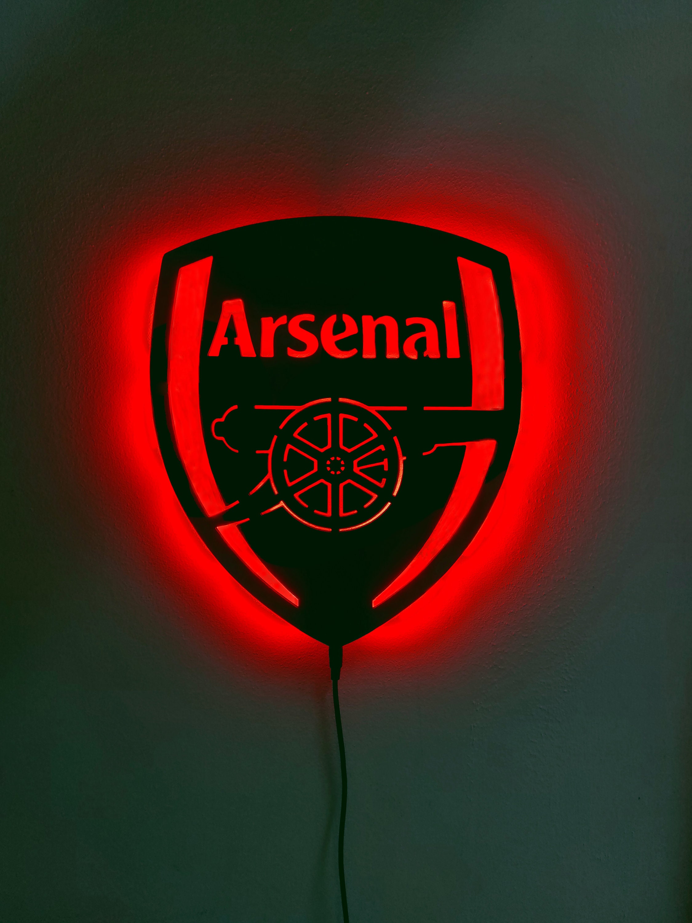 Arsenal Wall Art Football Wall Decor Gift for Soccer Dad Etsy