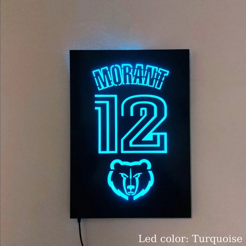 Ja Morant Wall Art Memphis Grizzlies Wood Sign NBA Wall Etsy