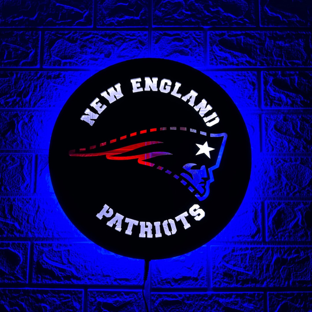 New England Patriots Wall Art NFL Wall Decor Football Wood Etsy