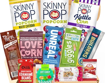 Dairy Free Snack Box For Gluten Free Snacks Allergen Friendly Snack Box Vegan Gift Box for Healthy Snacks Emergency Snack Box Junk Food