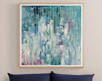Jewish Art | Original Hebrew Calligraphy Painting | Torah Verses | Giclée Paper Print | &#39; Woman Of Valor &#39;