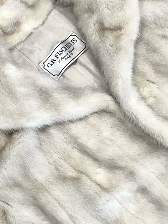 Extremely RARE and SUBLIME Vintage White Mink Coat … Gem