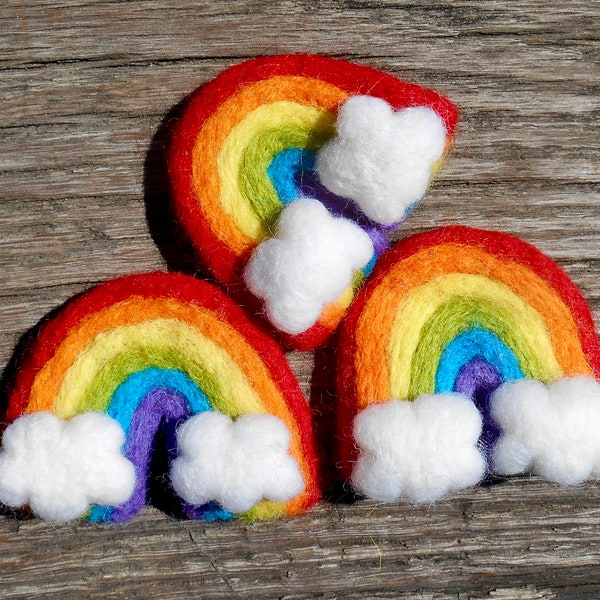 Felt Rainbow, Primary Colors Wool Rainbow, Baby Prop Rainbow, Large Felt Rainbow, Rainbow Garland, Photo Prop, Garland, Nursery Decor