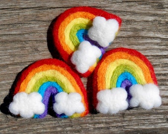 Felt Rainbow, Primary Colors Wool Rainbow, Baby Prop Rainbow, Large Felt Rainbow, Rainbow Garland, Photo Prop, Garland, Nursery Decor