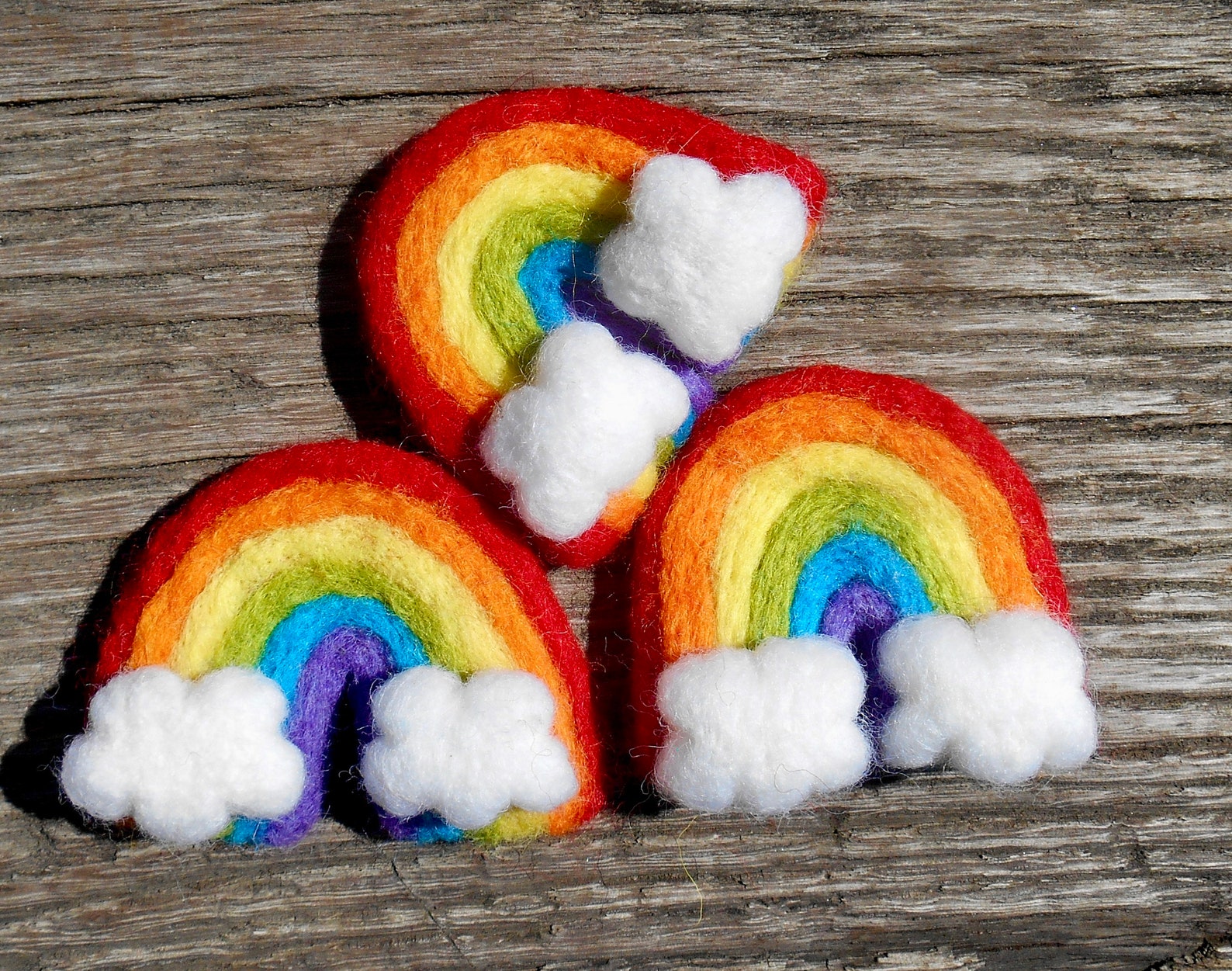 Felt Rainbow Primary Colors Wool Rainbow Baby Prop Rainbow Etsy