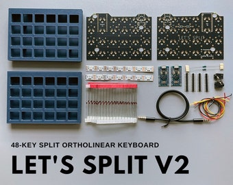 Let's Split v2 Keyboard PCB Kit