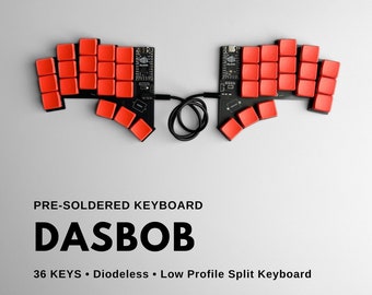 Pre-soldered DASBOB 36 Keys Split Keyboard Full Set Free Shipping