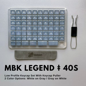 MBK Legend 40s Low Profile Choc Spacing Keycap Set with Keycap Puller image 1