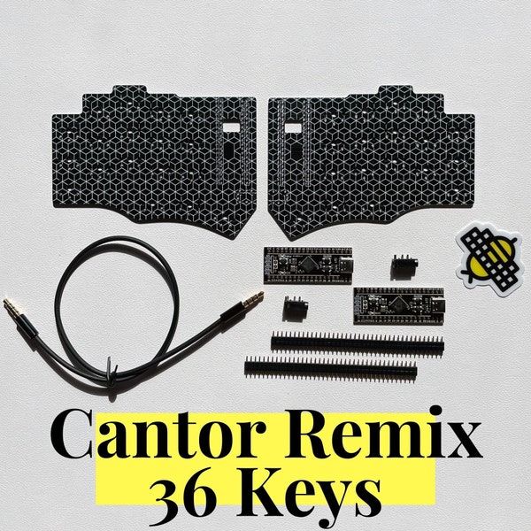 Cantor Remix 36 Keys Diodeless Choc Split Keyboard Kit Free Shipping