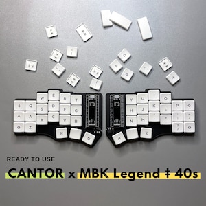 Ready To Use Cantor Keyboard x MBK Legend ‡ 40s Keycaps Full Set Split Keyboard Free Shipping
