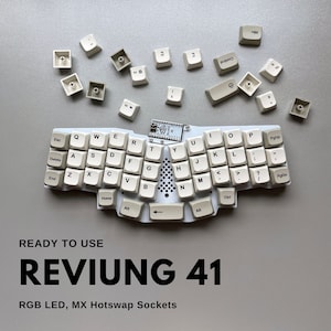 Ready To Use Reviung 41 / REVIUNG41 Hotswap Ergonomic Mechanical Keyboard