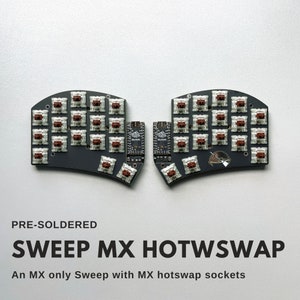 Pre-soldered Sweep MX Hotswap ( Sweep Bling MX ) Split Keyboard