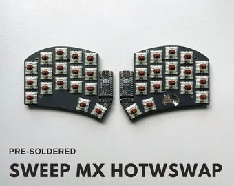 Pre-soldered Sweep MX Hotswap ( Sweep Bling MX ) Split Keyboard