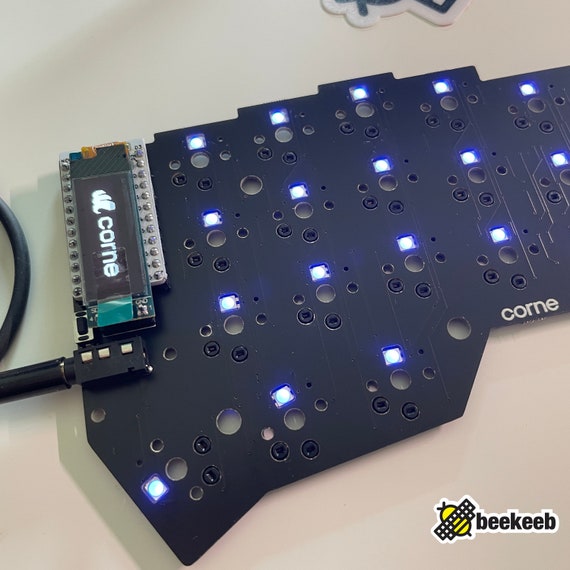 はんだ付け済み Crkbd v3 Choc (Corne キーボード) ロープロファイル