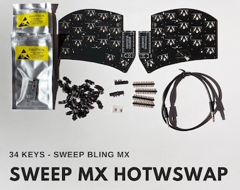 Ferris Sweep MX Hotswap ( Sweep Bling MX ) Split Keyboard DIY kit