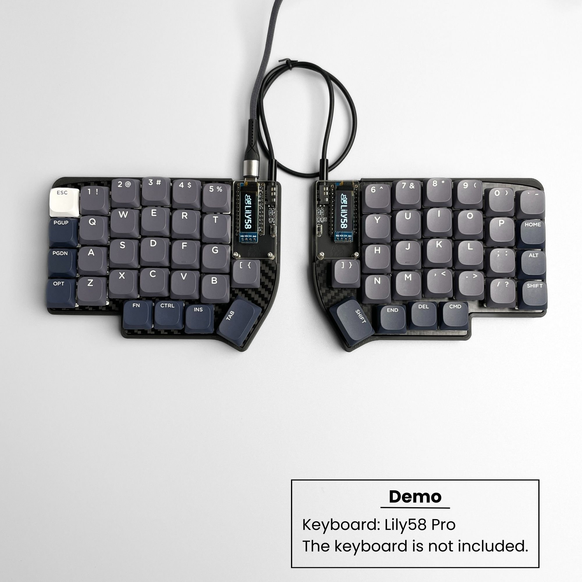 DES Keycap Set / Corneタイプ Ready to Use CRKBD Corne Keyboard V3.0.1 Split Keyboard With Pre