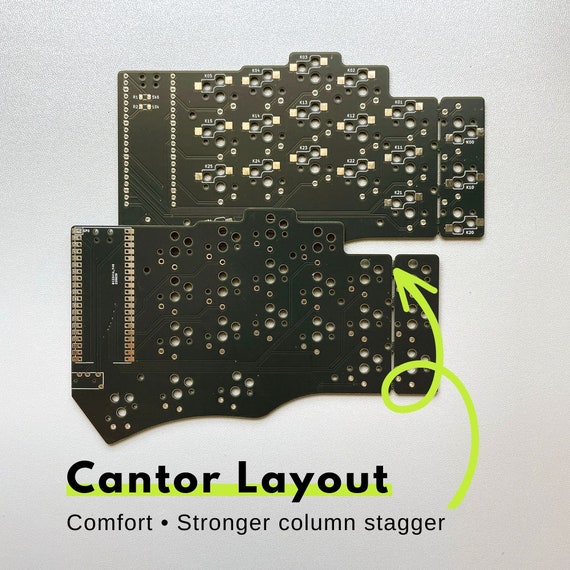 Piantor (cantor Layout With Hotswap) 42 Keys / 36 Keys Diodeless