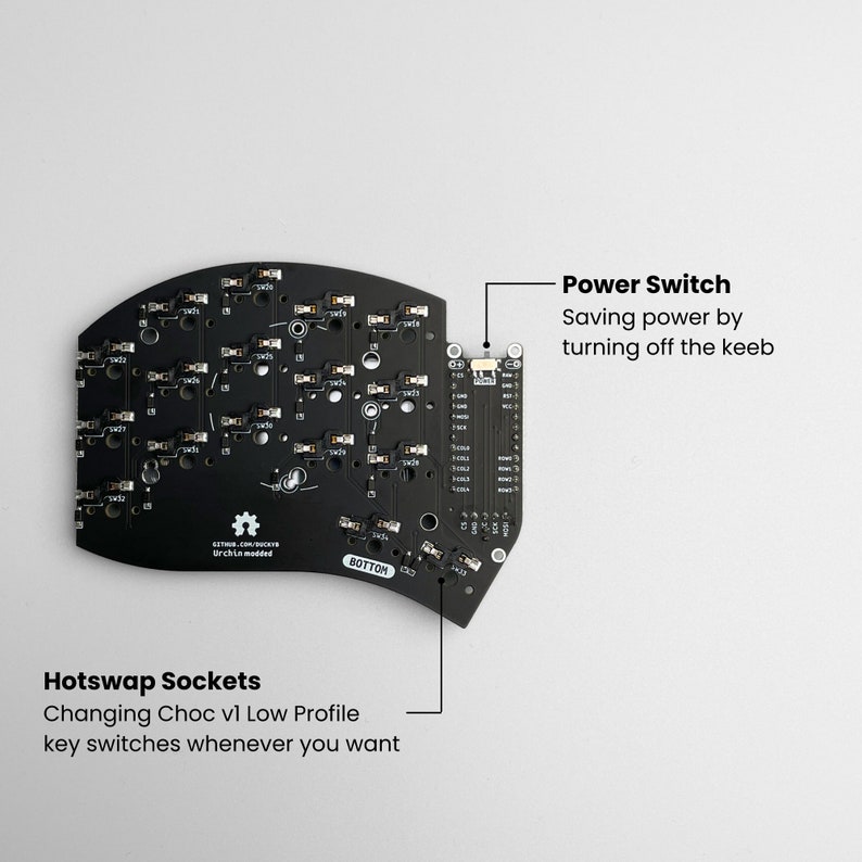 beekeeb Urchin Split Keyboard - Thumbnail 2