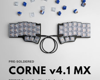 Corne V4.1 Keyboard Fully Built - Cherry MX Style - Pre Soldered