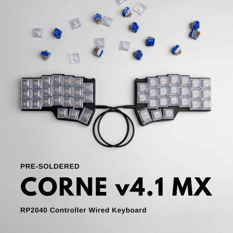 Corne v4.1 MX Wired Split Keyboard - Thumbnail 3