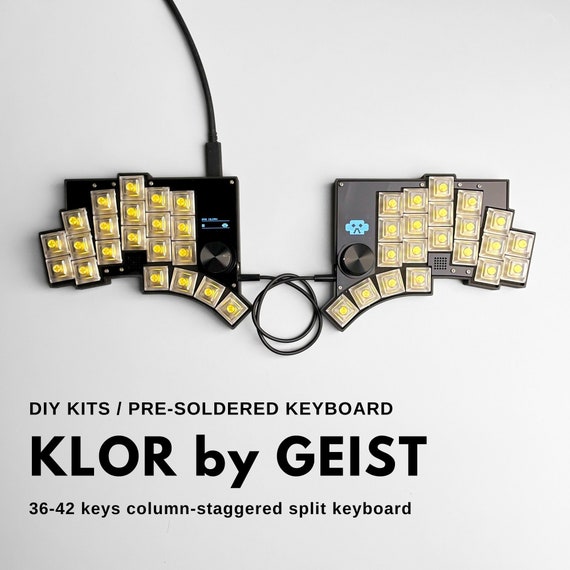 Buy KLOR by GEIST 36-42 Keys Ergonomic Split Keyboard - beekeeb